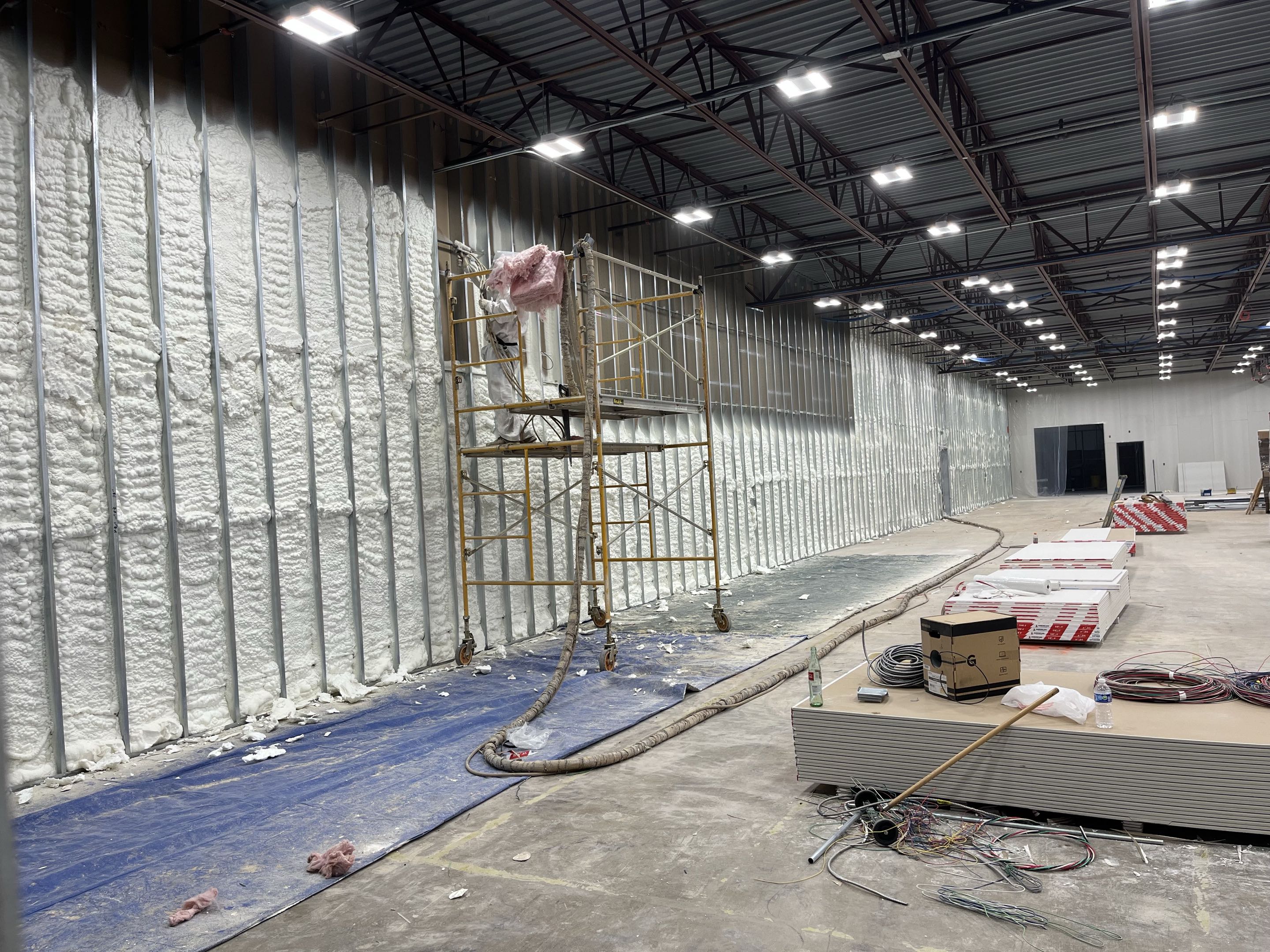 Warehouse, Spray Foam