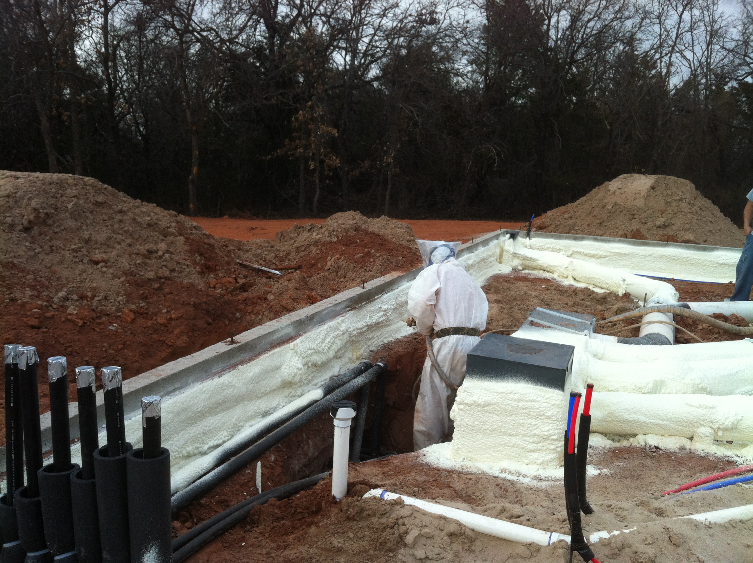 Spray Foam, Stem Wall, Thermal Barrier