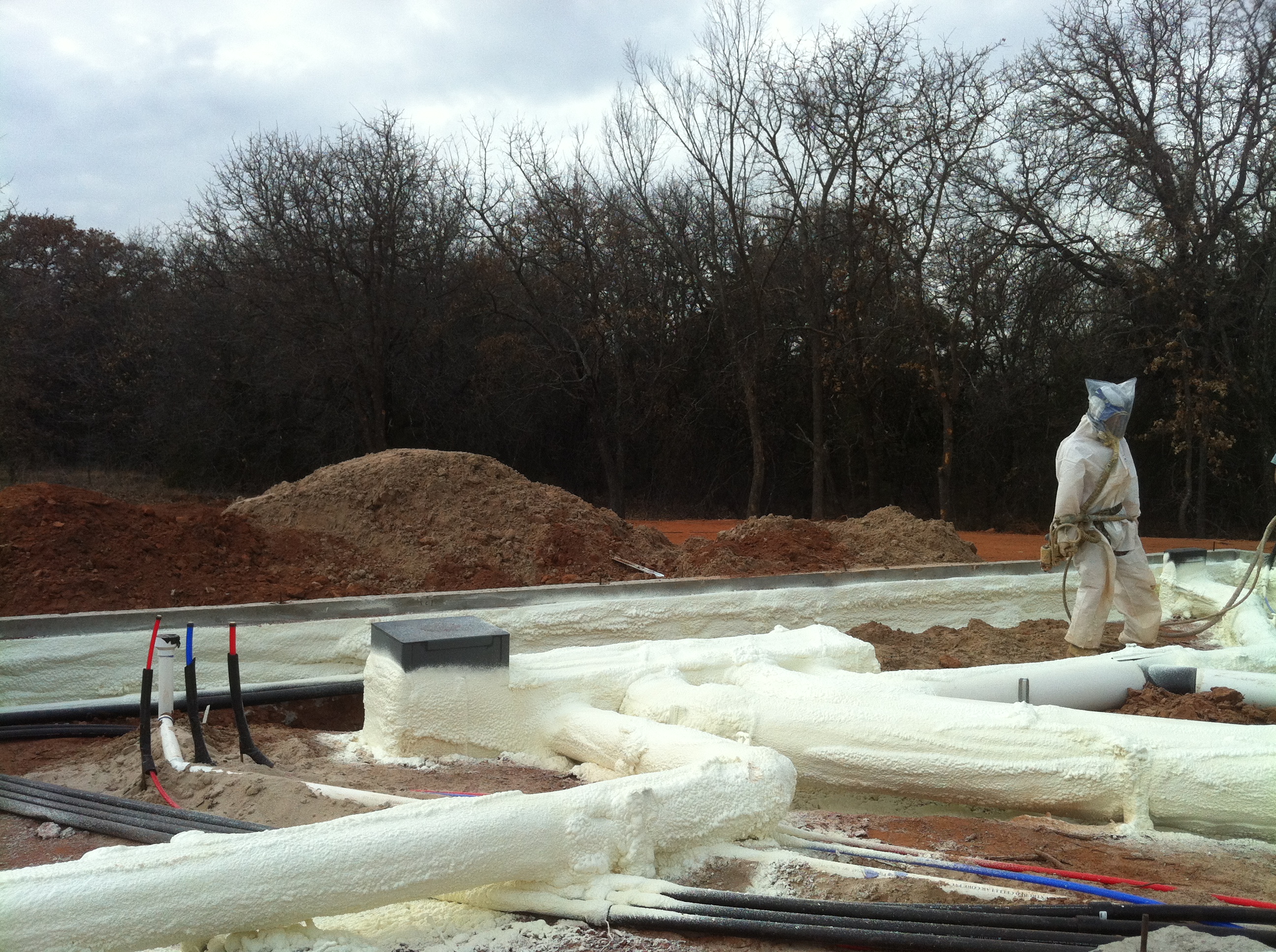 Spray Foam, Stem Wall, Thermal Barrier