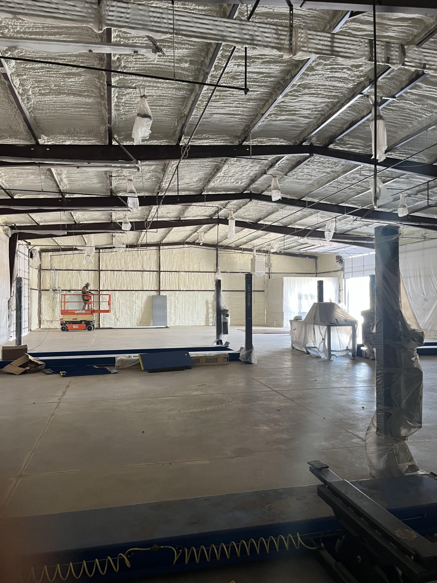 Done, Diesel Shop, Spray Foam, Sound Control
