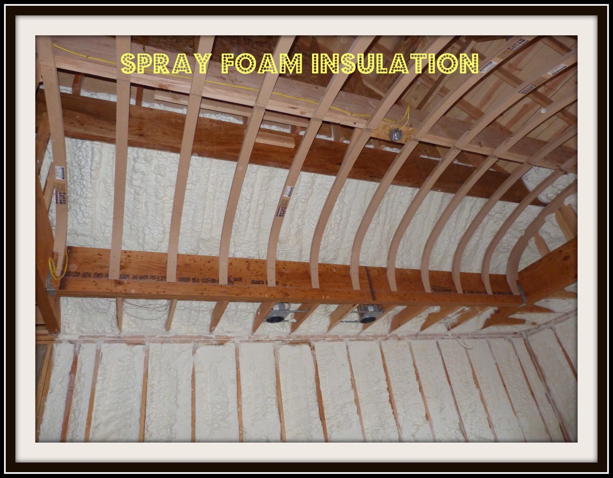Spray Foam, Walls And Roofline